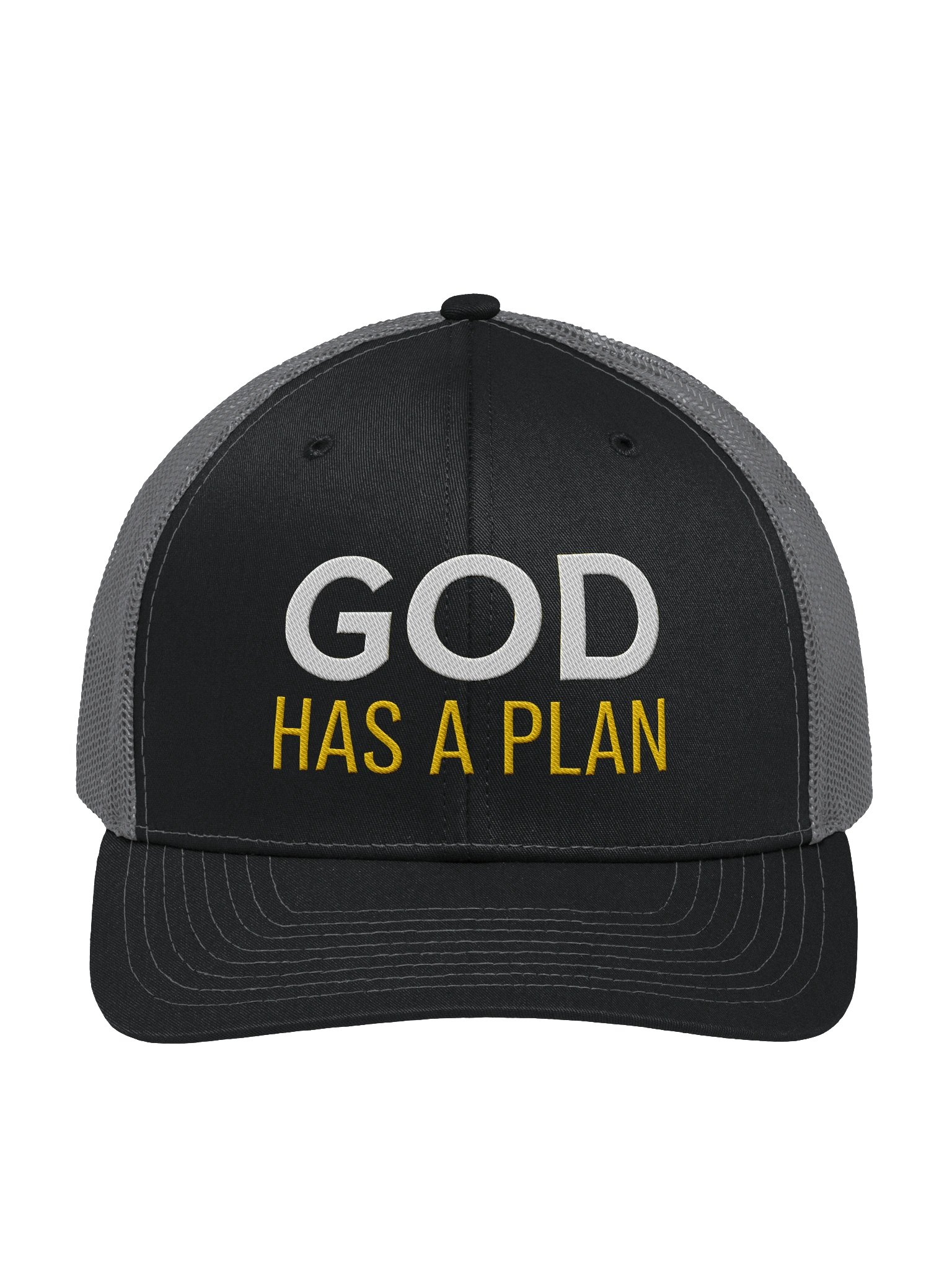 "GOD HAS A PLAN" Richardson Trucker Hat - Premium Embroidered Christian Apparel product image (5)