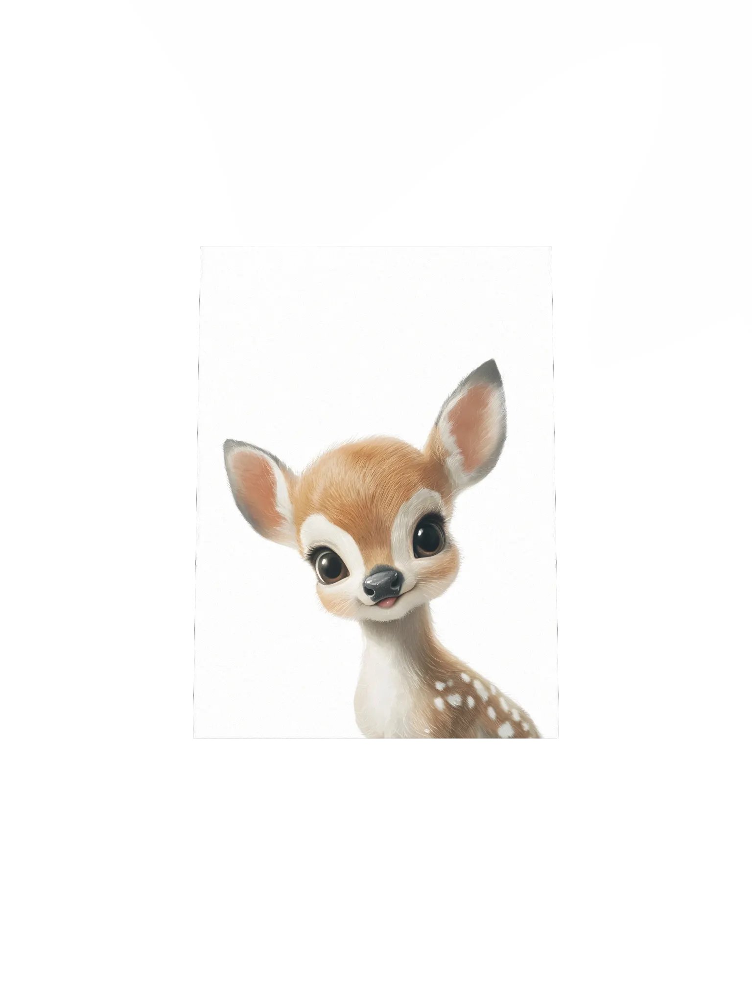 Woodland Curious Deer Nursery Print product image (5)
