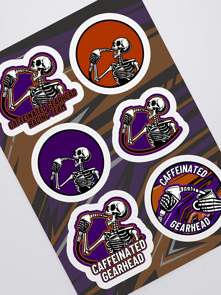 Caffeinated Gearhead - Sticker Sheet product image (1)