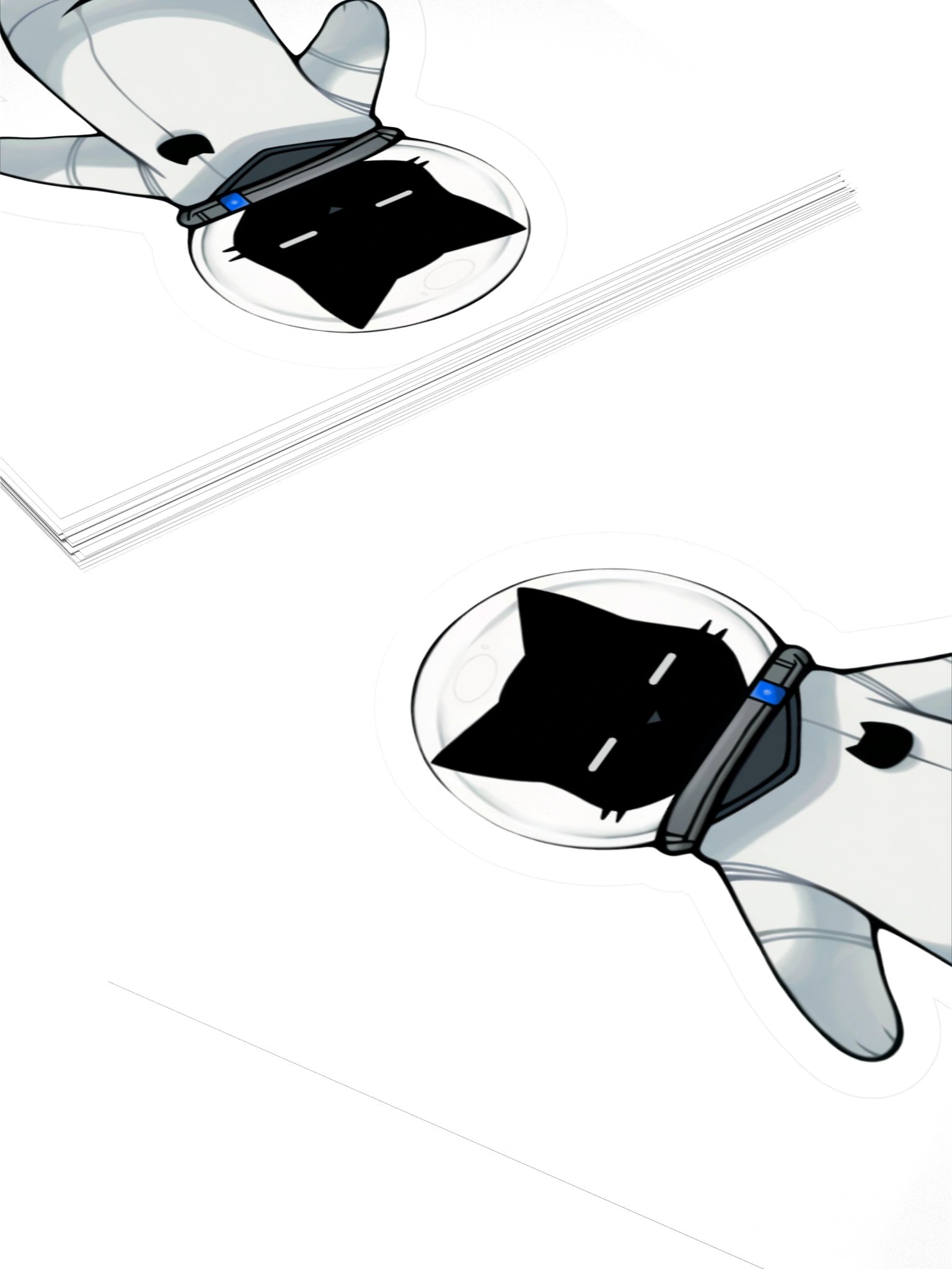 Sleepy Space Kitty Sticker product image (10)