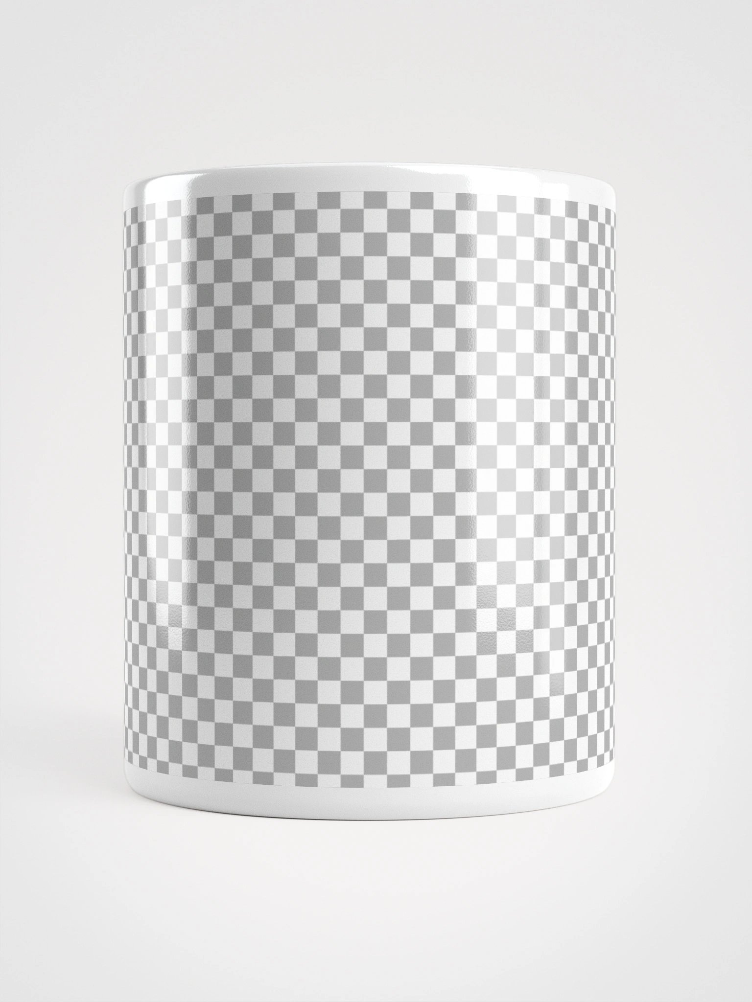 Transparency Grid White Glossy Mug product image (6)