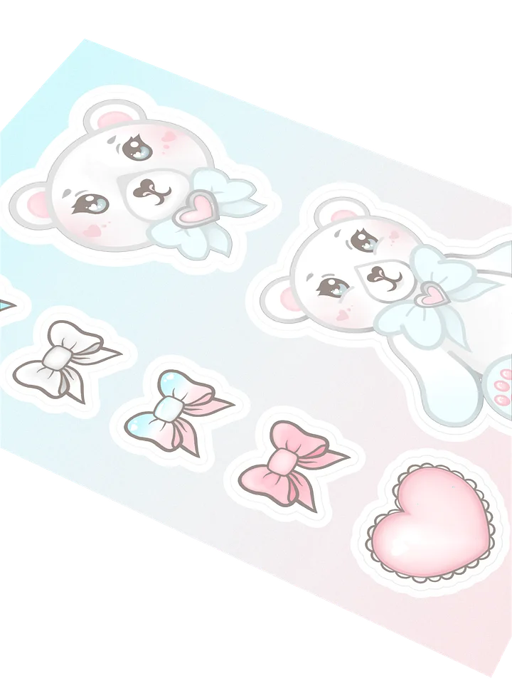 Bears & Bows Sticker Sheet product image (2)