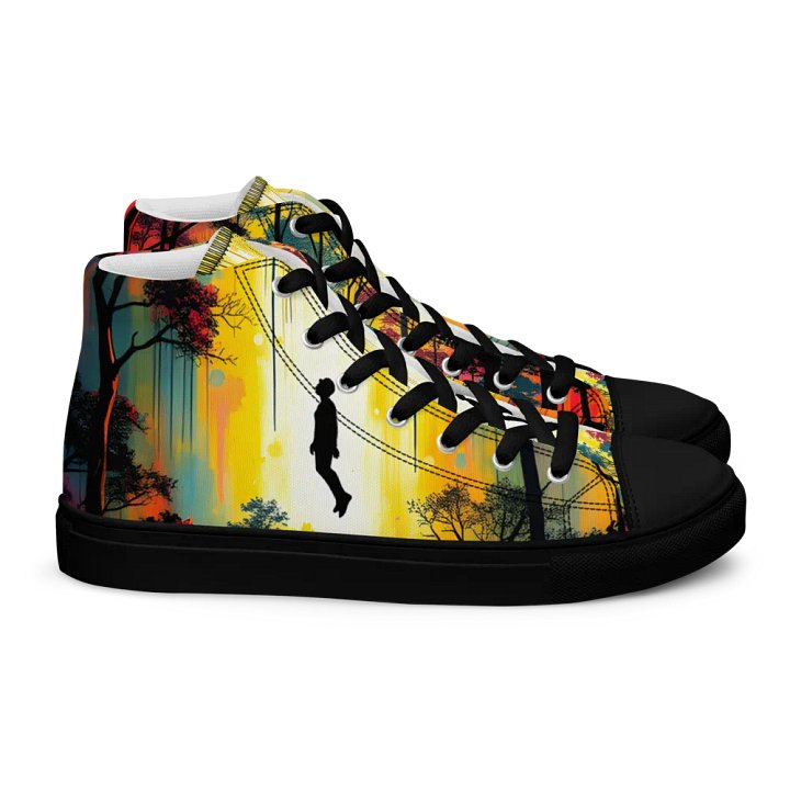 ethereal forest levetation men's canvas high tops product image (2)