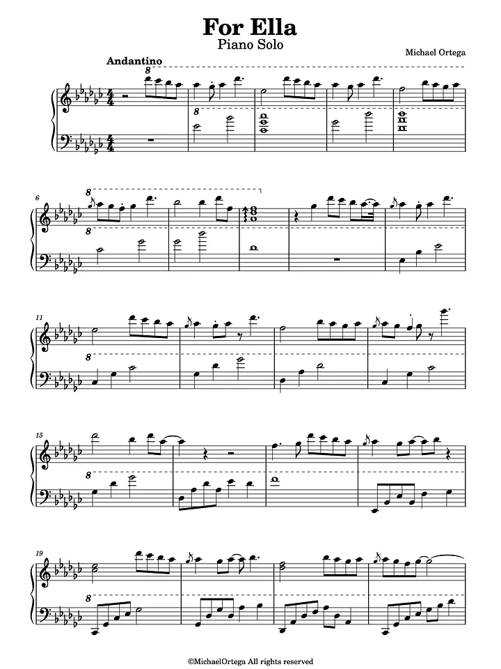 For Ella (Piano Score) product image (2)