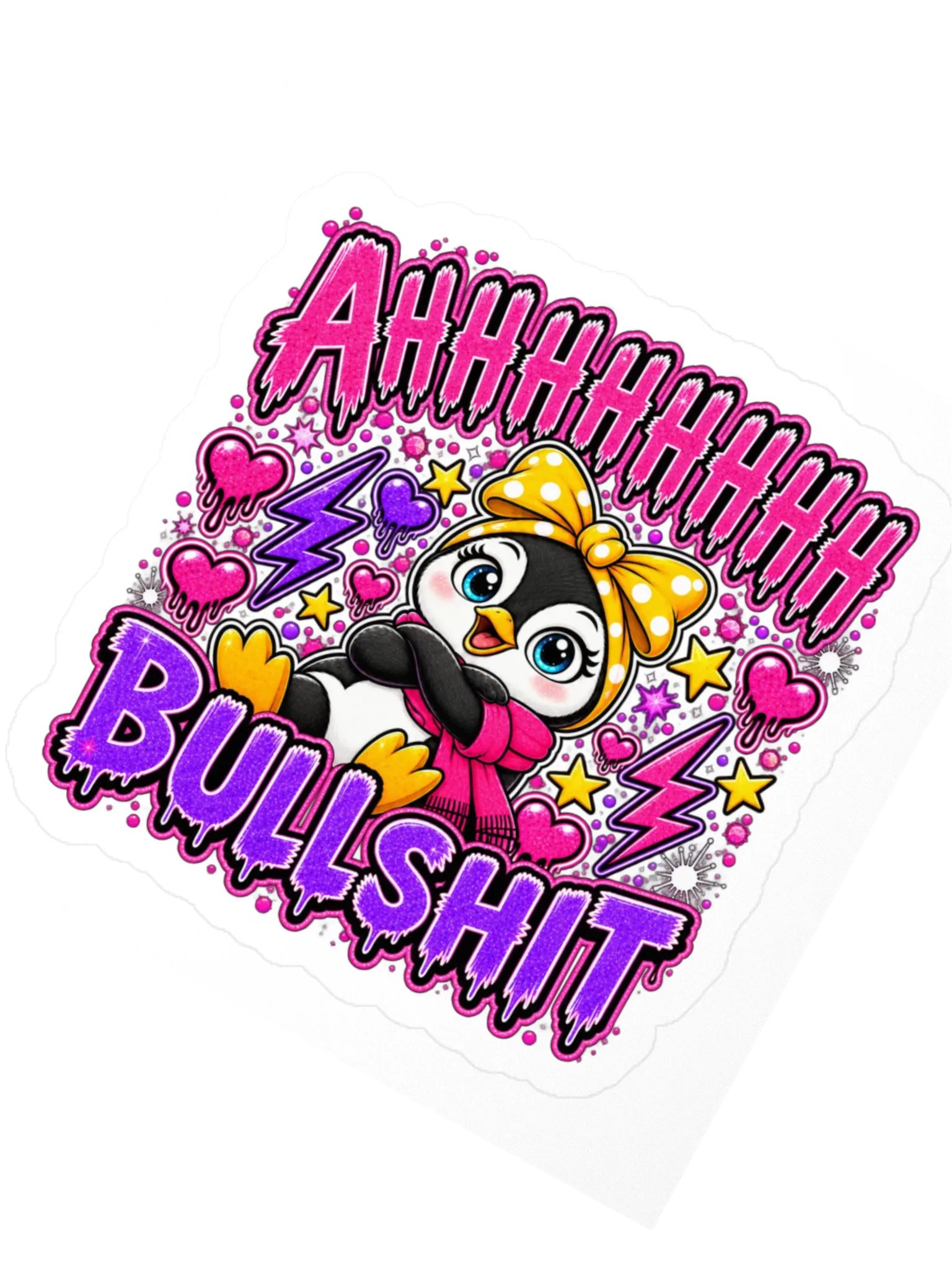 AHHHHHH Bullshit Lulu Pink Chaos Sticker product image (2)