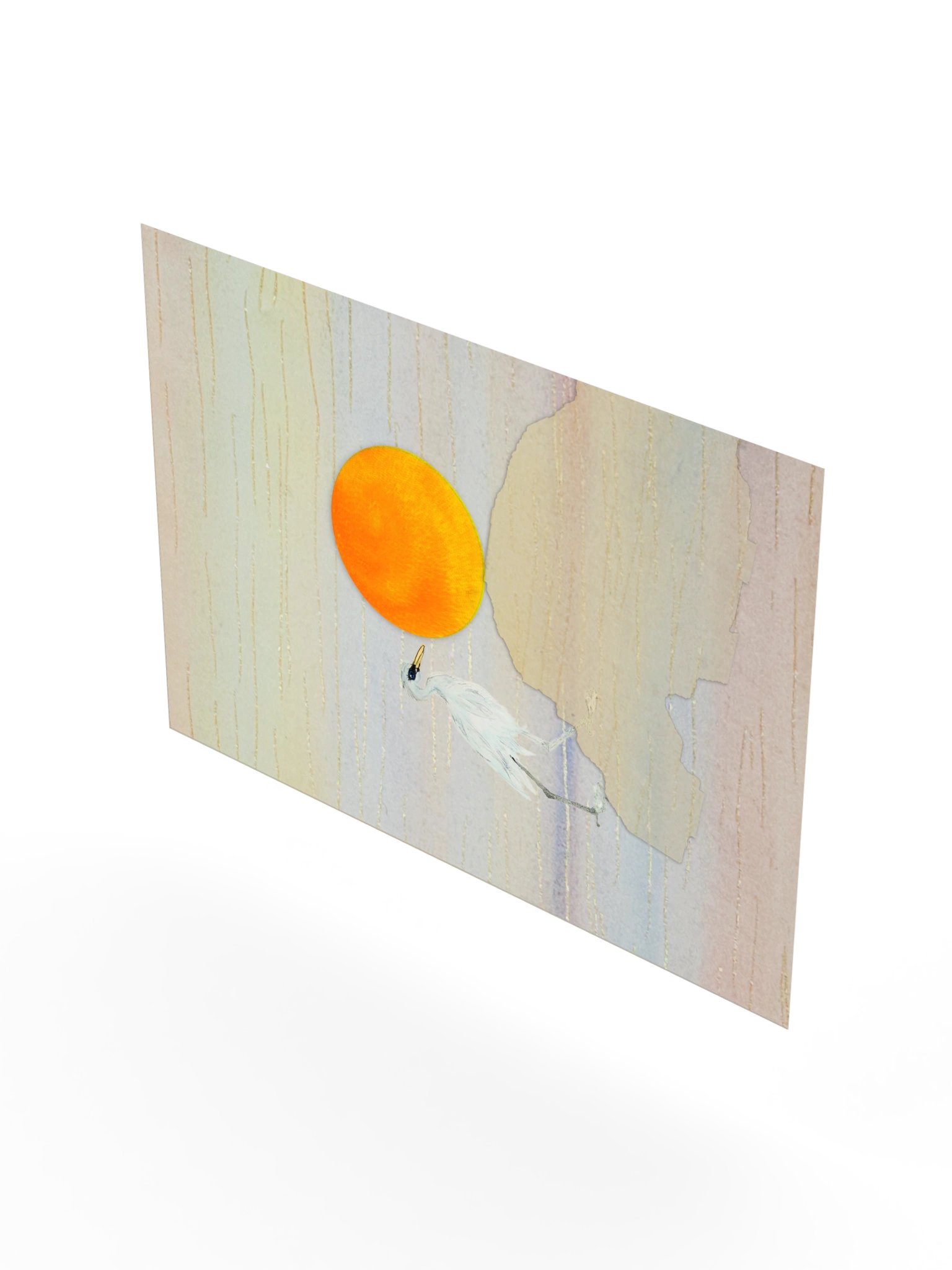 Golden Sunset Crane Print product image (75)