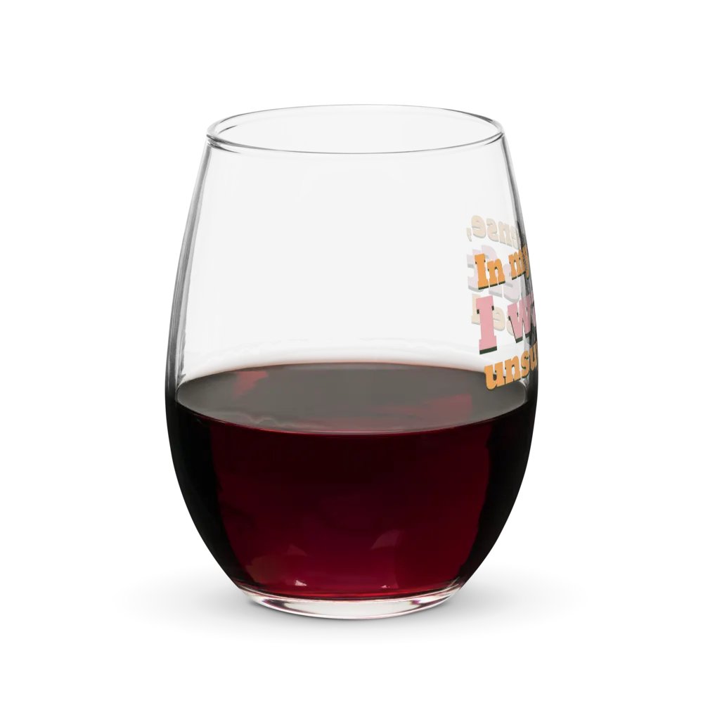 In My Defense Wine Glass product image (8)