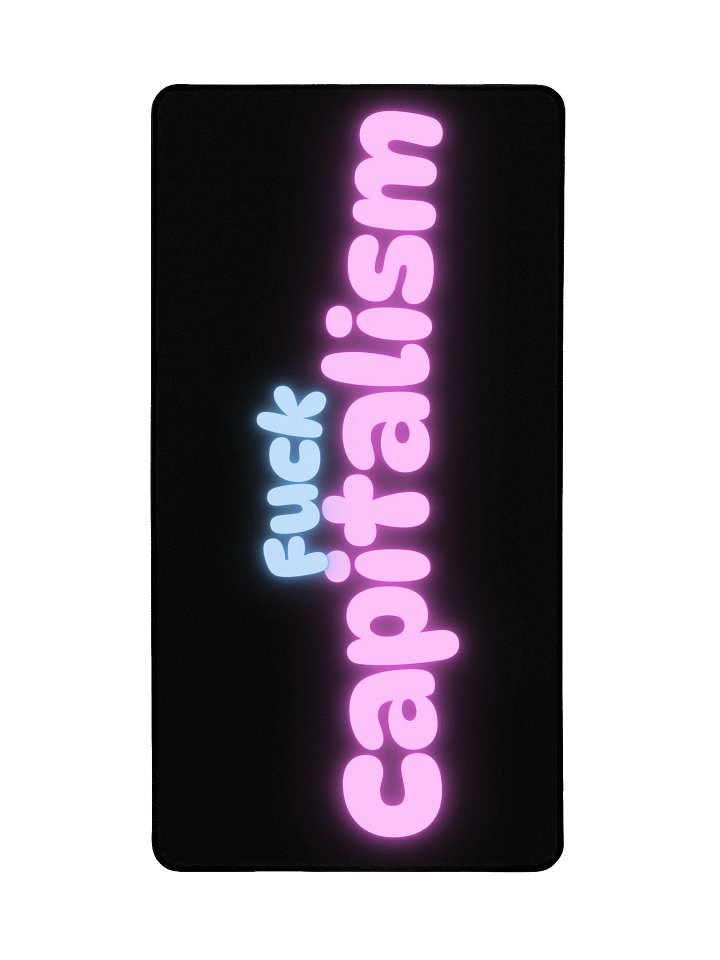 Fuck Capitalism - Desk Mat product image (2)