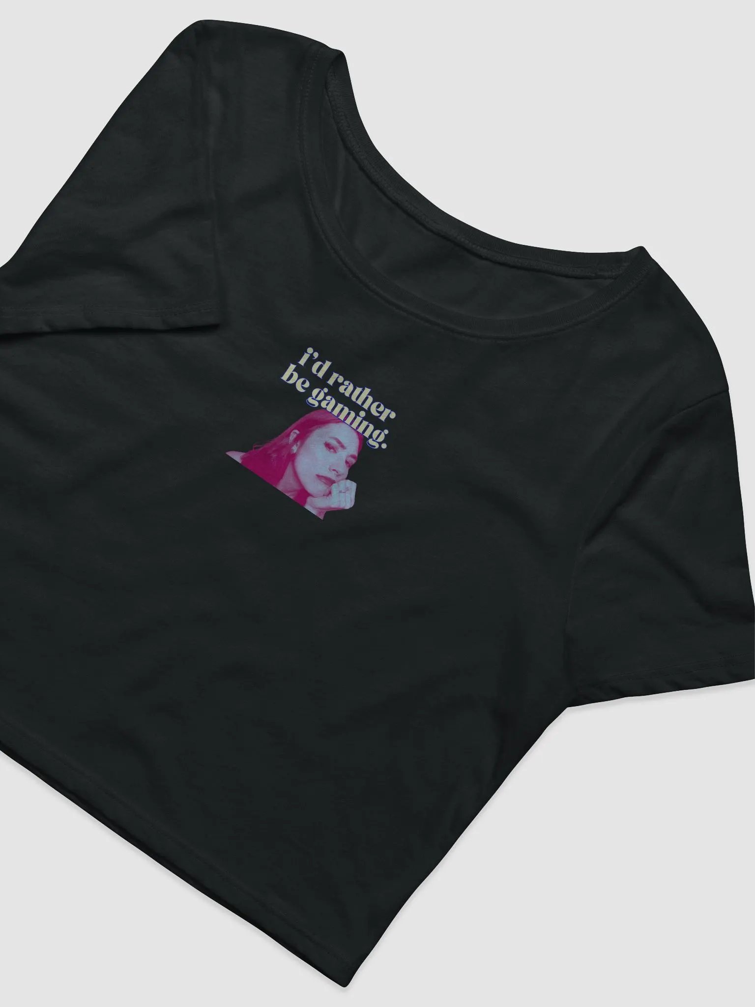POP art Rather Be Gaming CROP Tee product image (4)