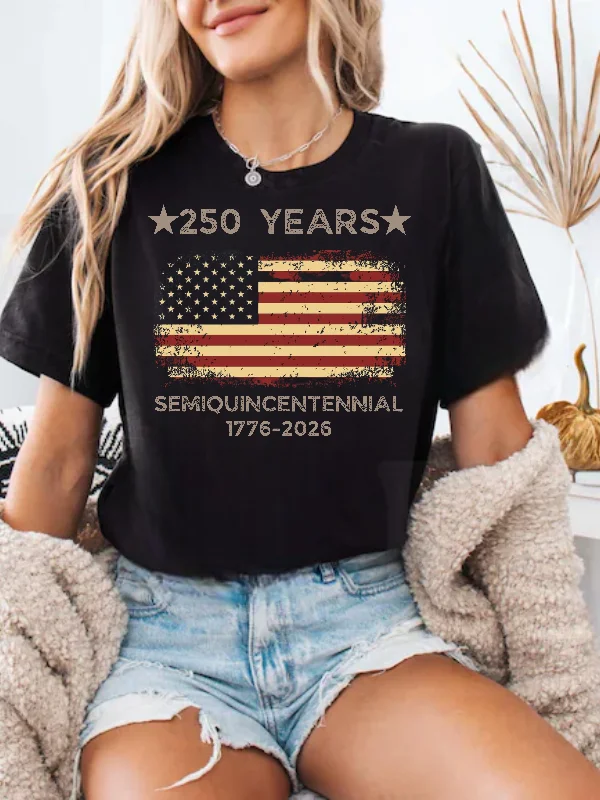 American Semiquincentennial T-Shirt | Vintage 1776-2026 Flag Design | 250 Years Patriotic Apparel product image (1)