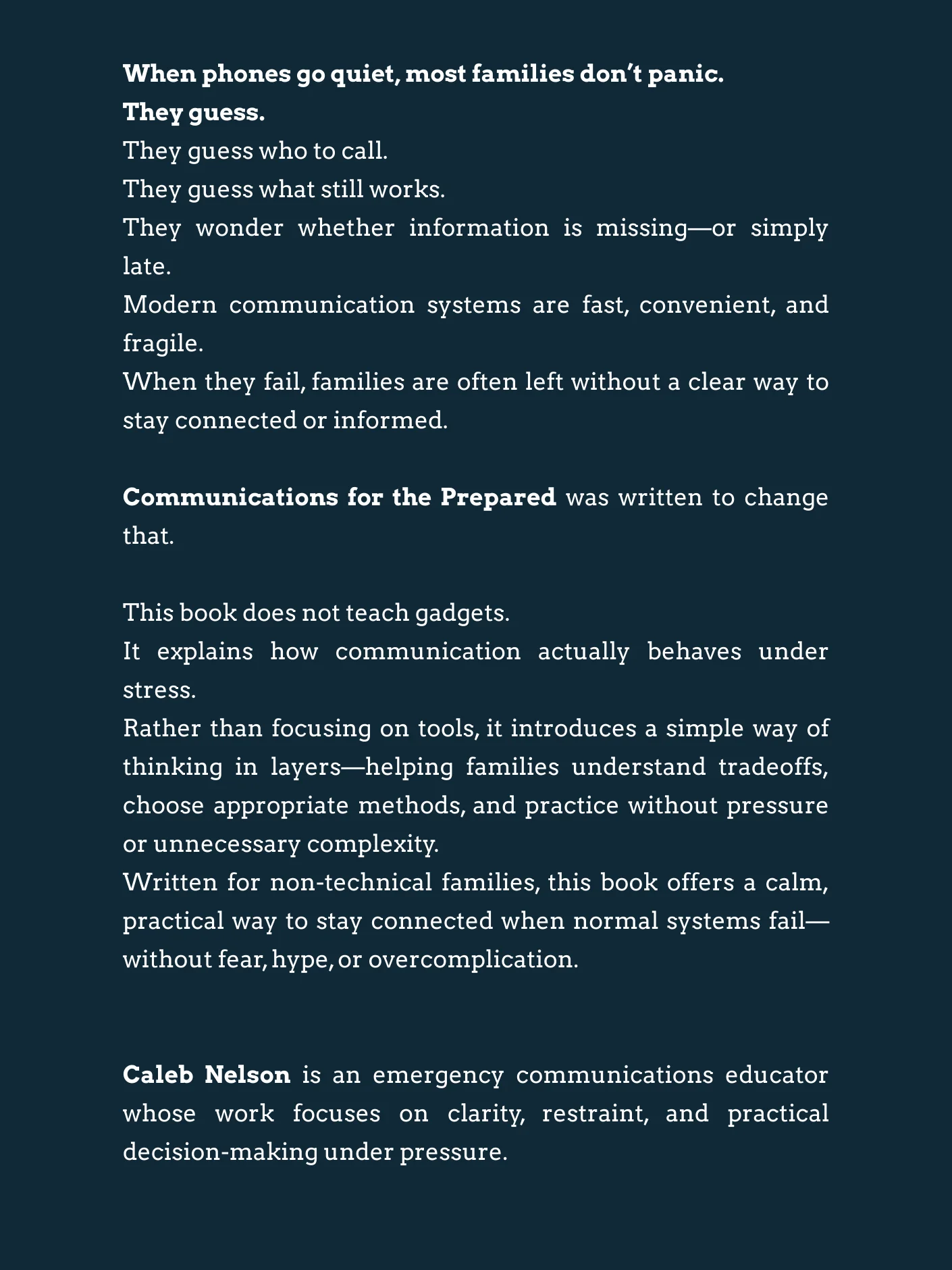 Communications for the Prepared product image (2)