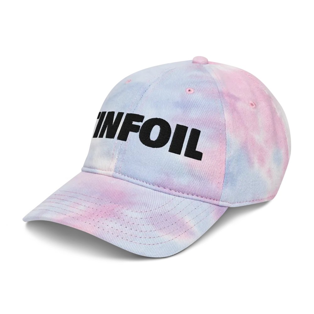 Tinfoil Hat Black On Pink-Blue Tie Dye product image (4)