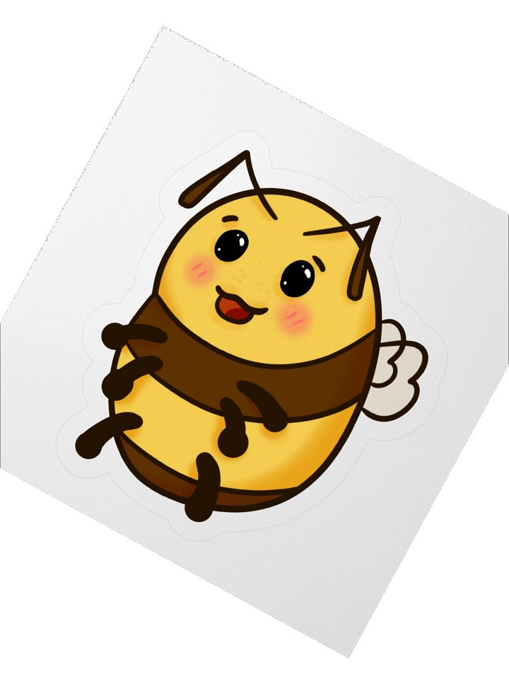 Happy Bee (Not In A Blanket) Sticker product image (2)