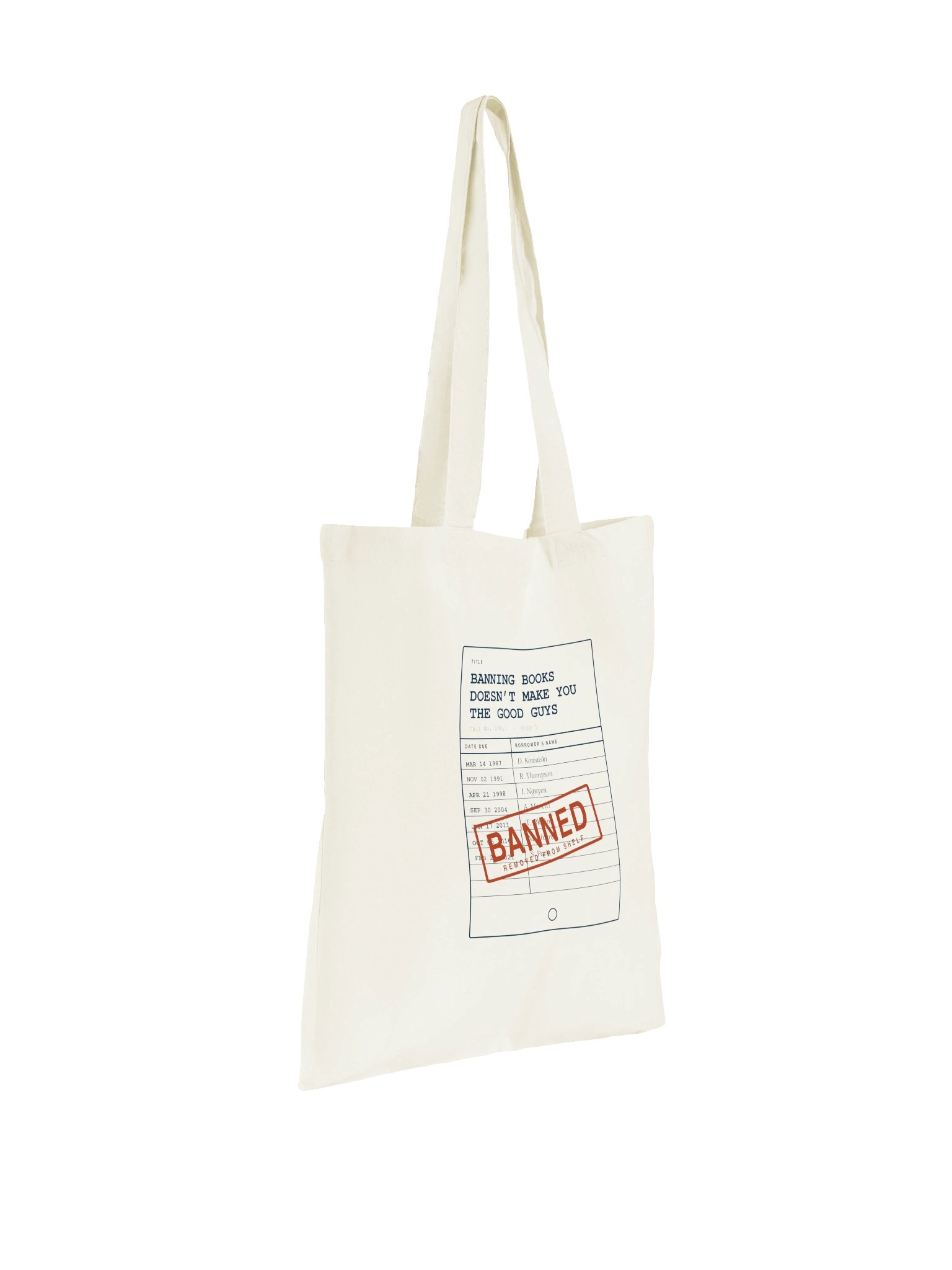 Banning Books — Library Card Tote product image (3)