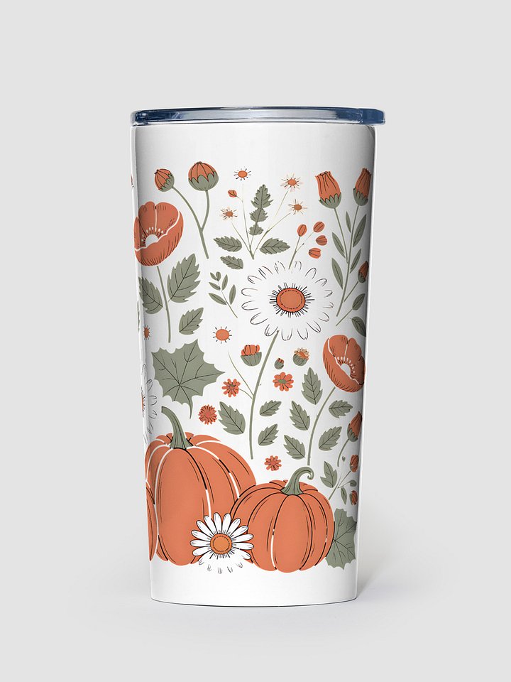 Pumpkin Patch Floral Stainless Steel Tumbler product image (1)