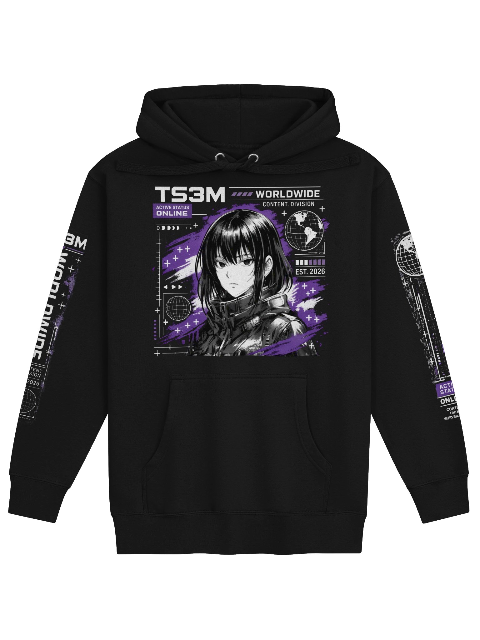 TS3M Active Status Black Hoodie