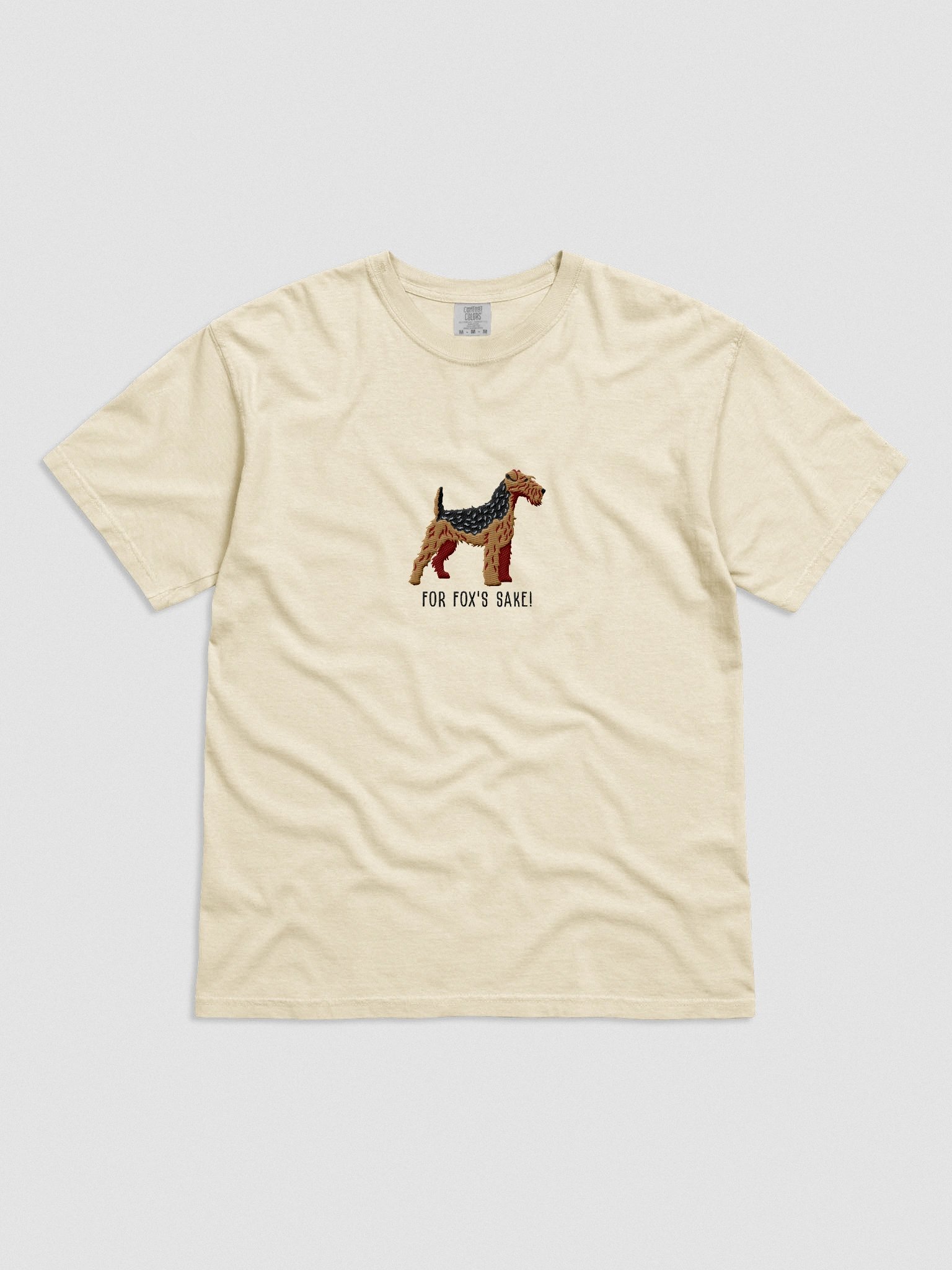 For Fox's Sake! T-Shirt(Embroidered) of a Welsh Terrier(Black & Tan) product image (4)