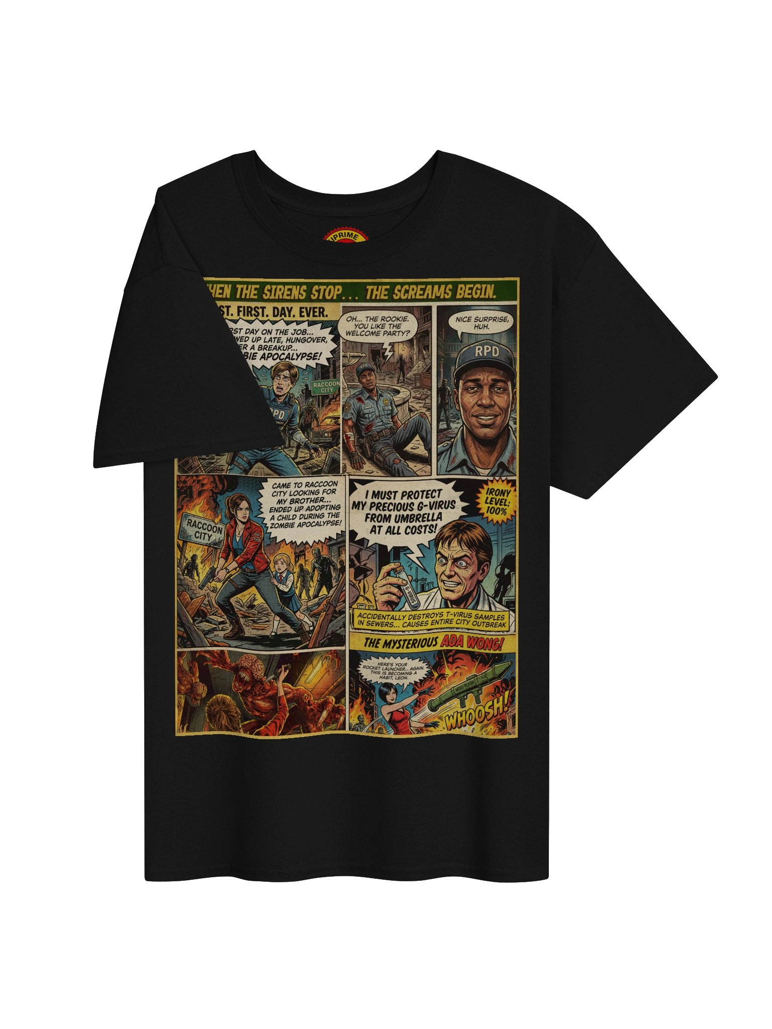 Resident Evil Comic Panel Art T-Shirt product image (3)