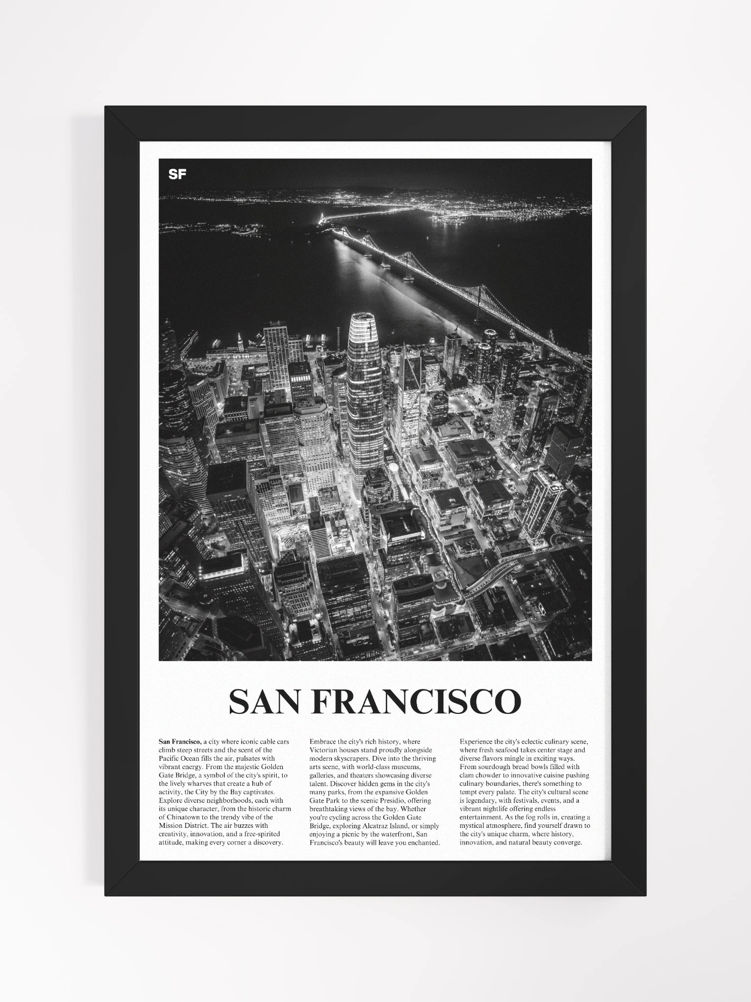 San Francisco 04 Newspaper Poster | Framed product image (5)