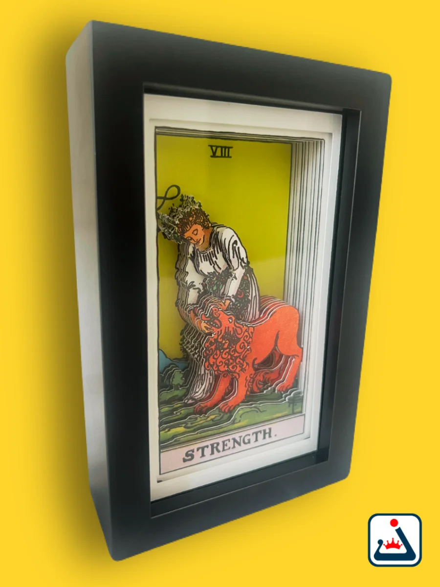 Strength – 3D Tarot Shadow Box Art product image (4)