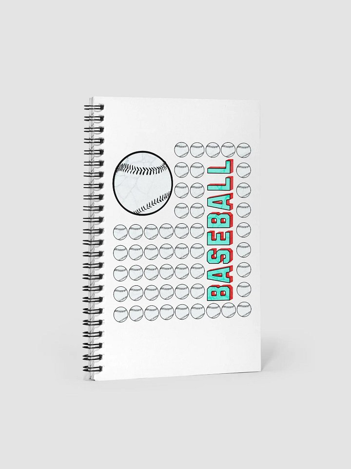 US Flag Baseball Bliss Spiral Notebook product image (1)