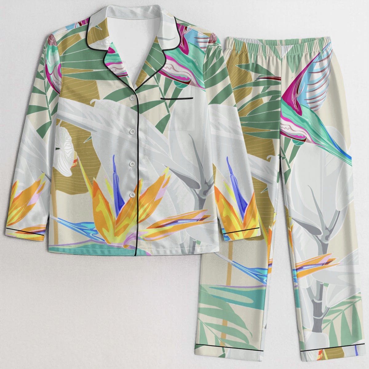 Tropical Paradise Satin Pajama Set product image (1)