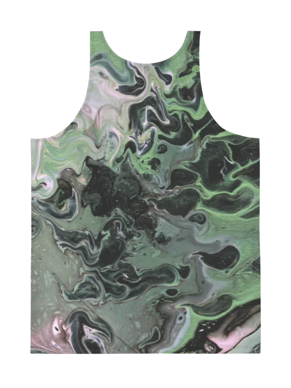 Metallic Green Fluid Acrylic Tank Top product image (4)