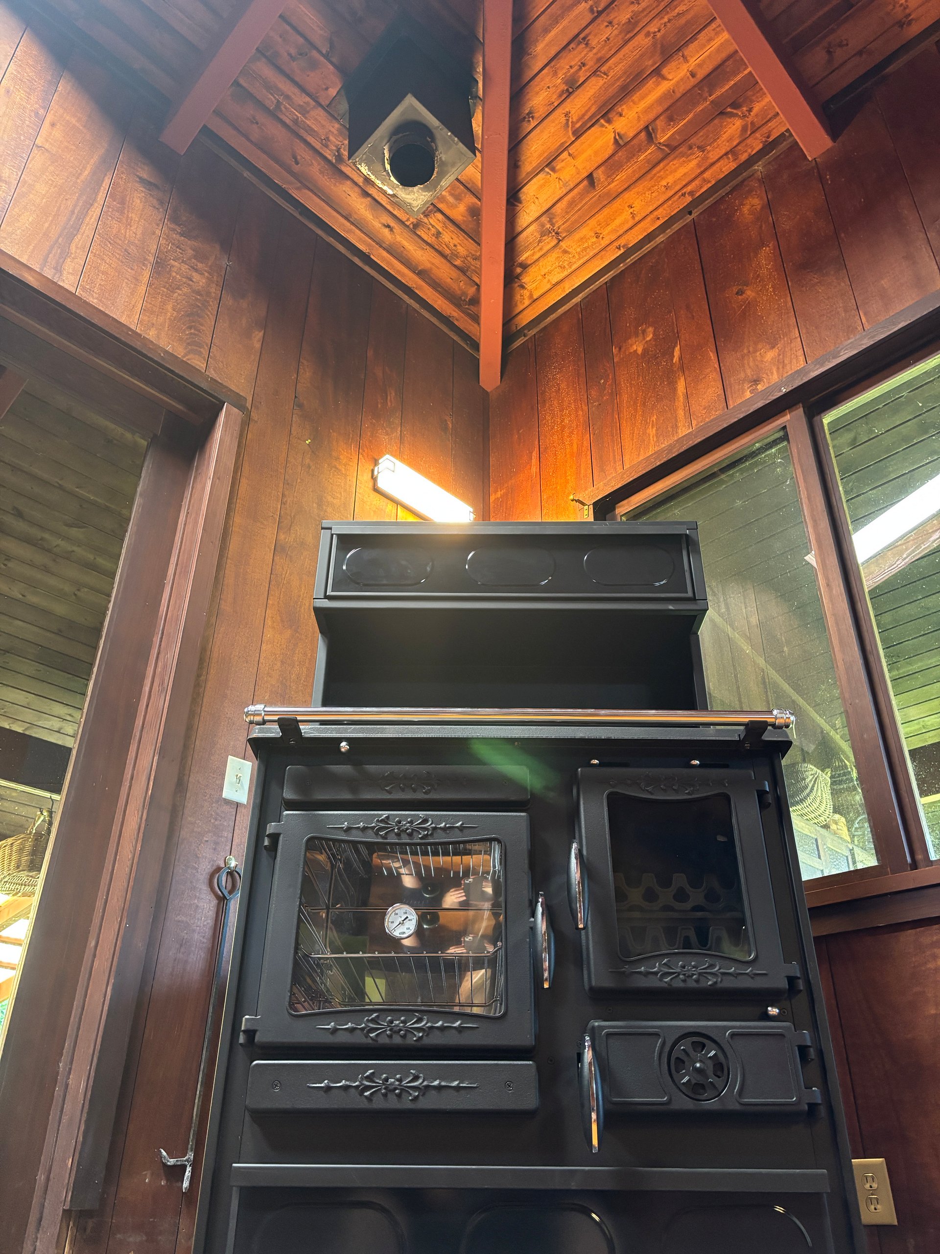 Guliver Wood Cook Stove Black Left Hand Flue with Top Warming Oven product image (1)