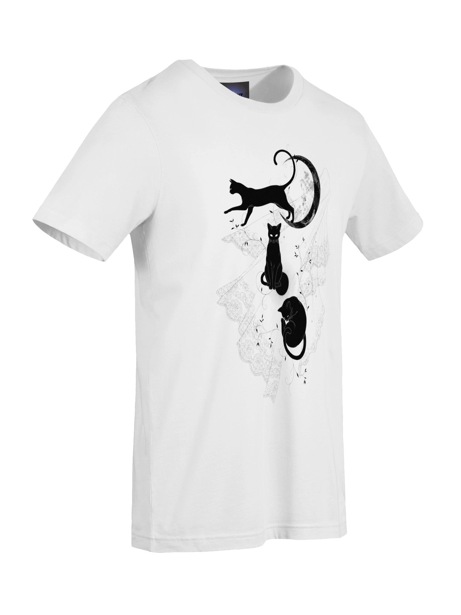 Midnight Veil Moonlit Cats T-Shirt product image (68)