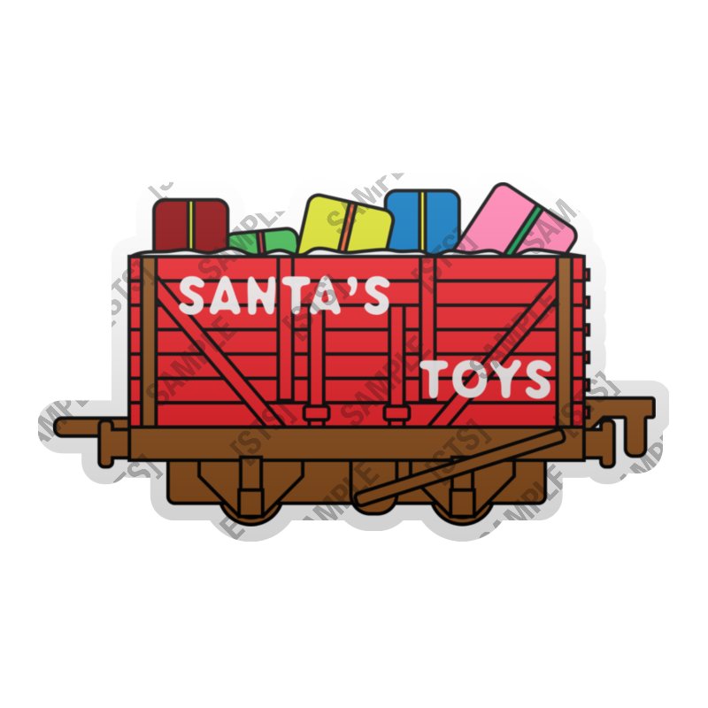 Santa's Toys Truck Magnet product image (1)