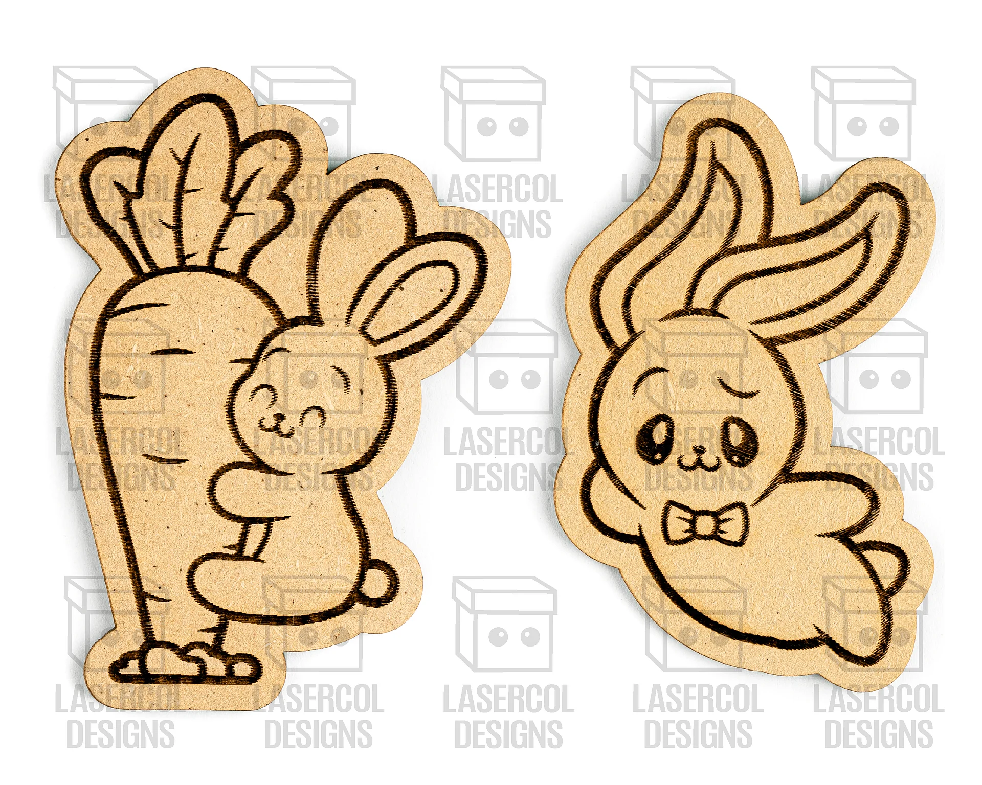 Easter Bunny Paint Kit DIY Cut Outs Set 3 - Laser Cut Files product image (5)
