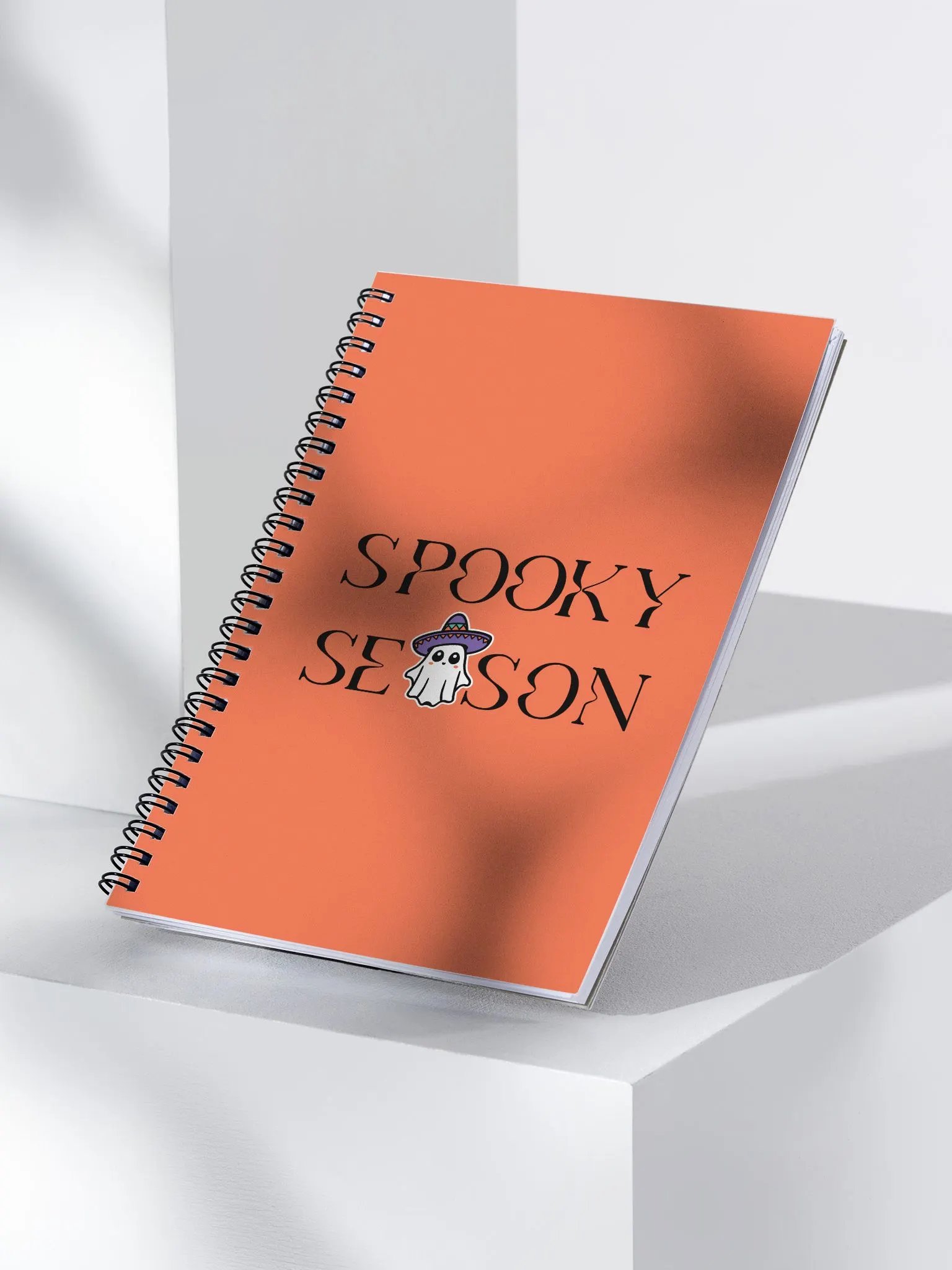 Spooky Season Sombrero Ghost Dotted Spiral Notebook product image (2)