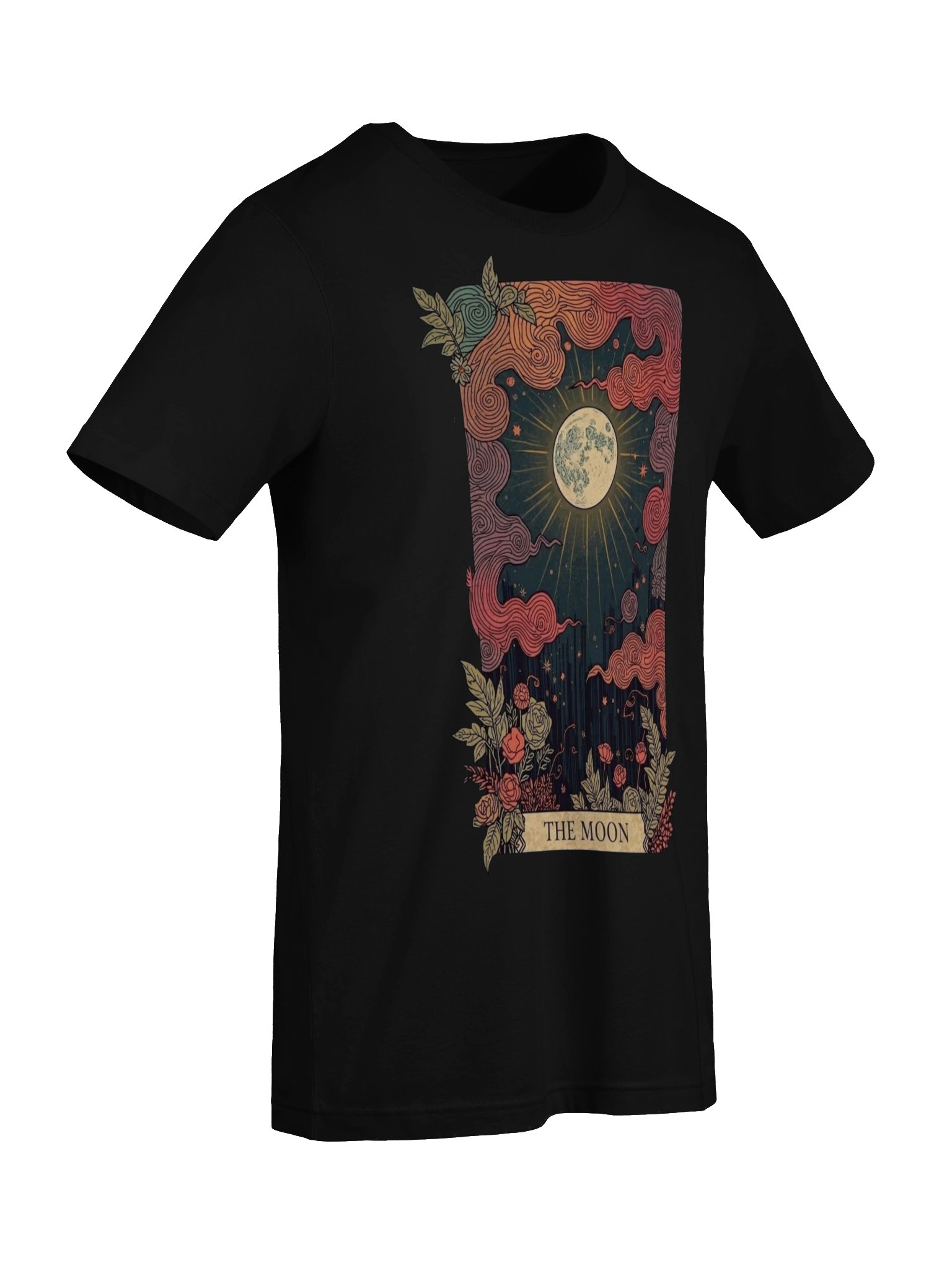 Moon Tarot Shirt, Celestial Graphic Tee, Mystical Art Nouveau product image (8)