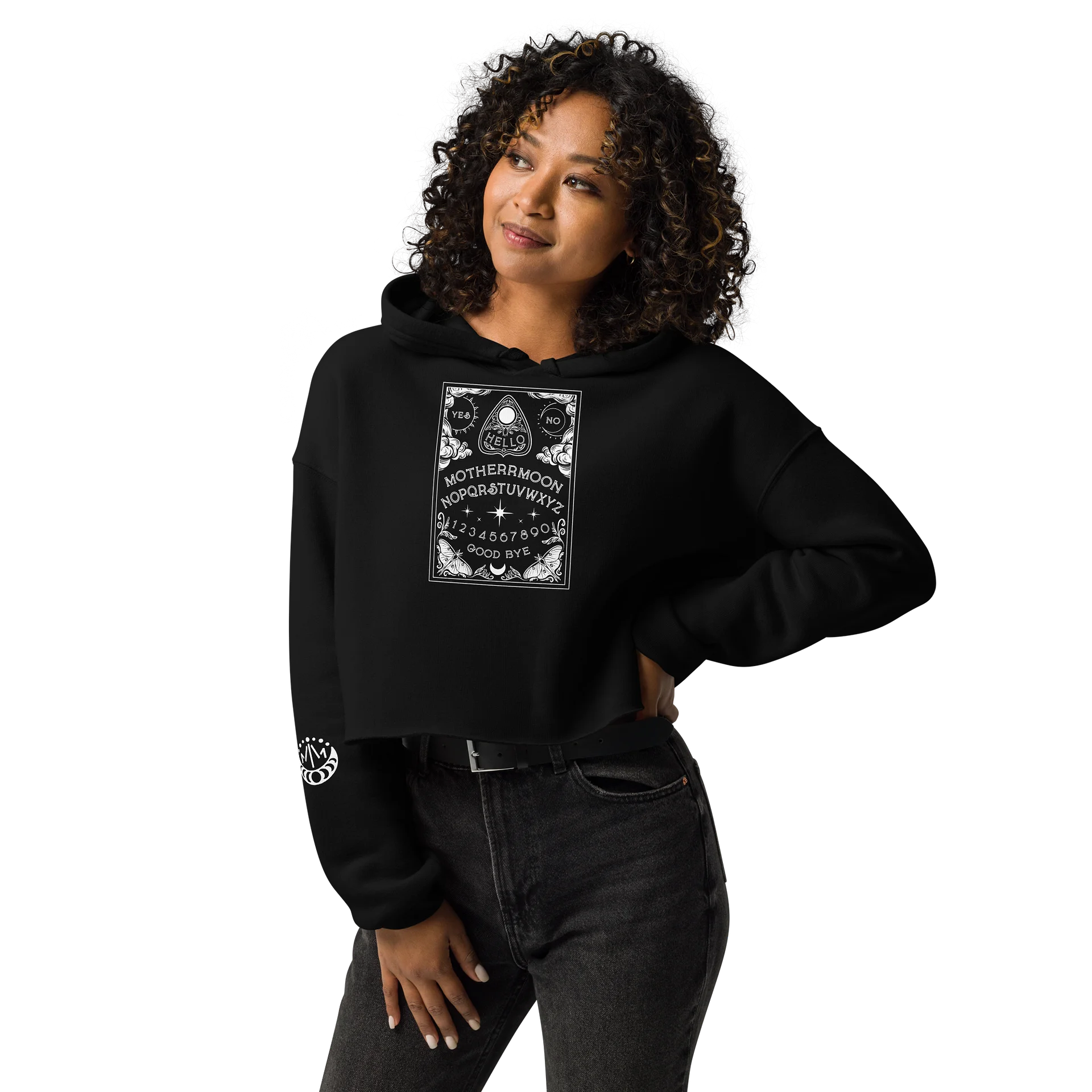 MM 𝖘𝖕𝖎𝖗𝖎𝖙𝖇𝖔𝖆𝖗𝖉 crop hoodie product image (2)