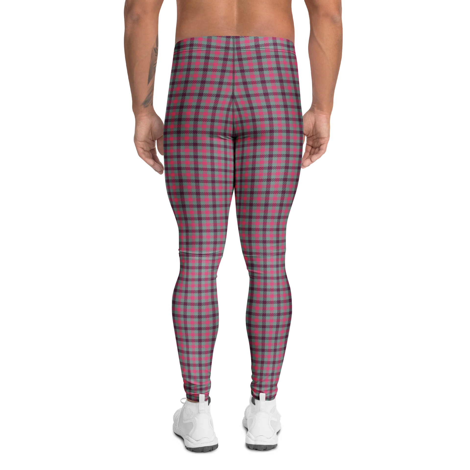 Vintage Plaid Tartan Checkered Men's Leggings product image (2)