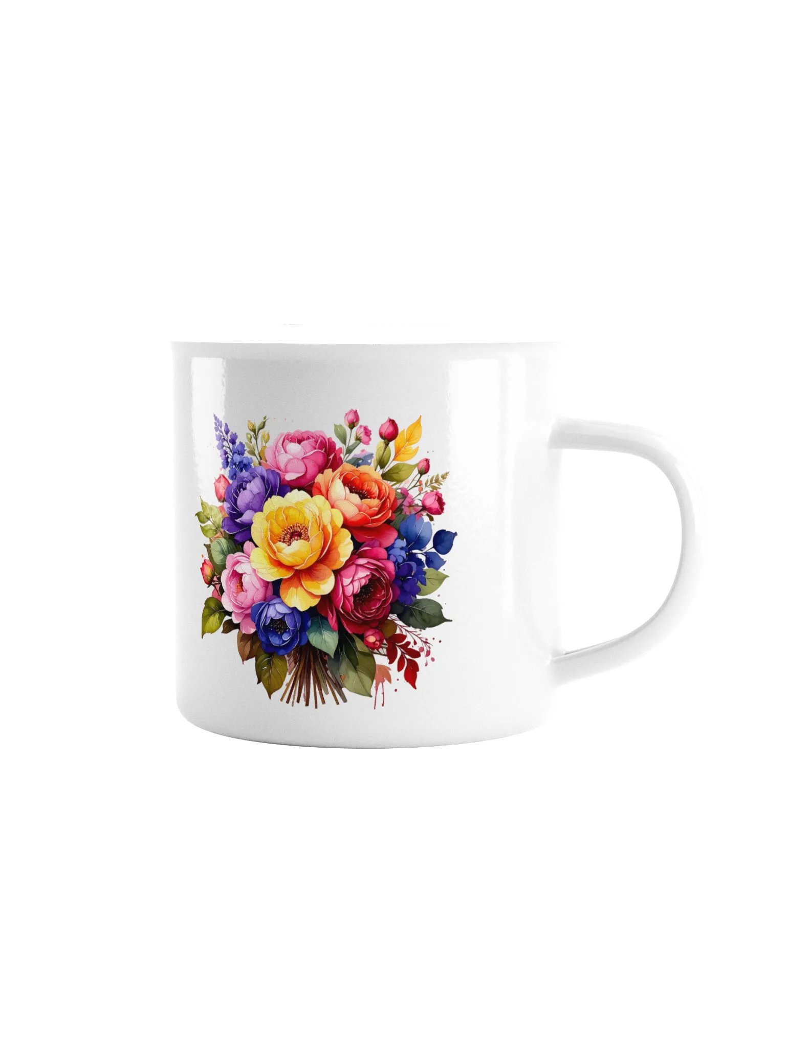 Columbia Road Market Enamel Mug (Floral) product image (1)
