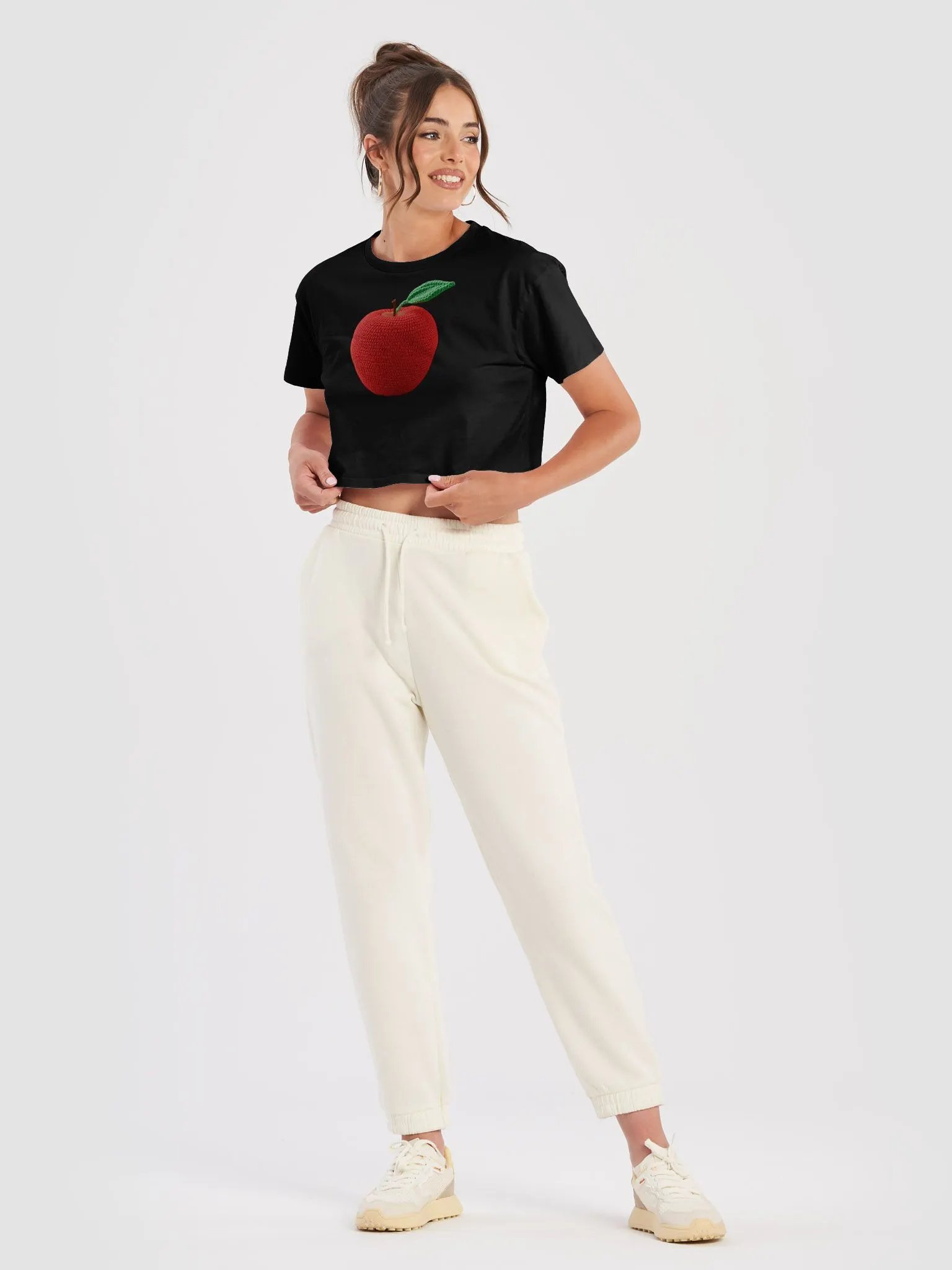CozyAvocado Women's Premium Apple Crop Top #3 product image (5)