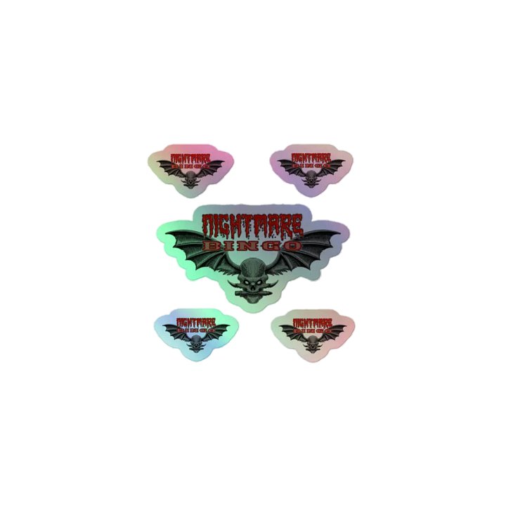 Nightmare Bingo Holographic Stickers product image (1)