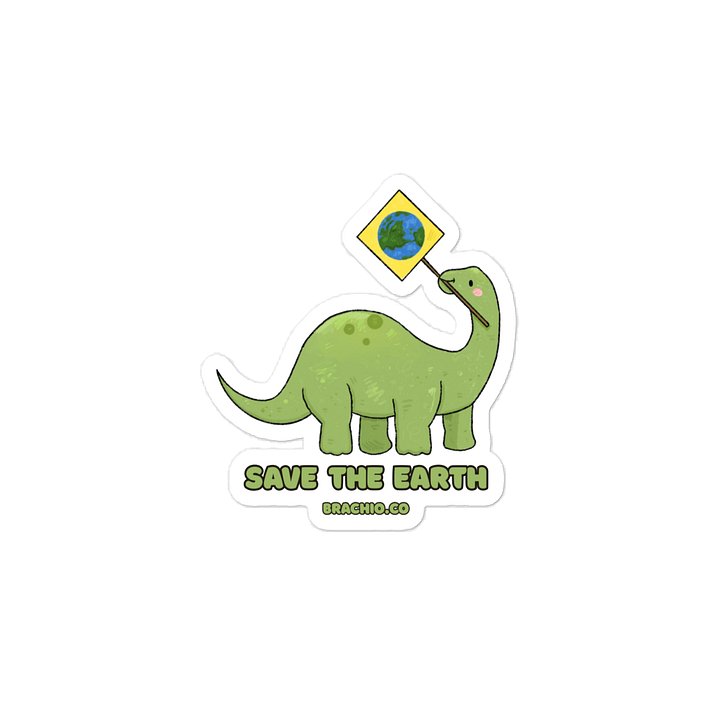 Save The Earth - Dinosaur Sticker product image (2)