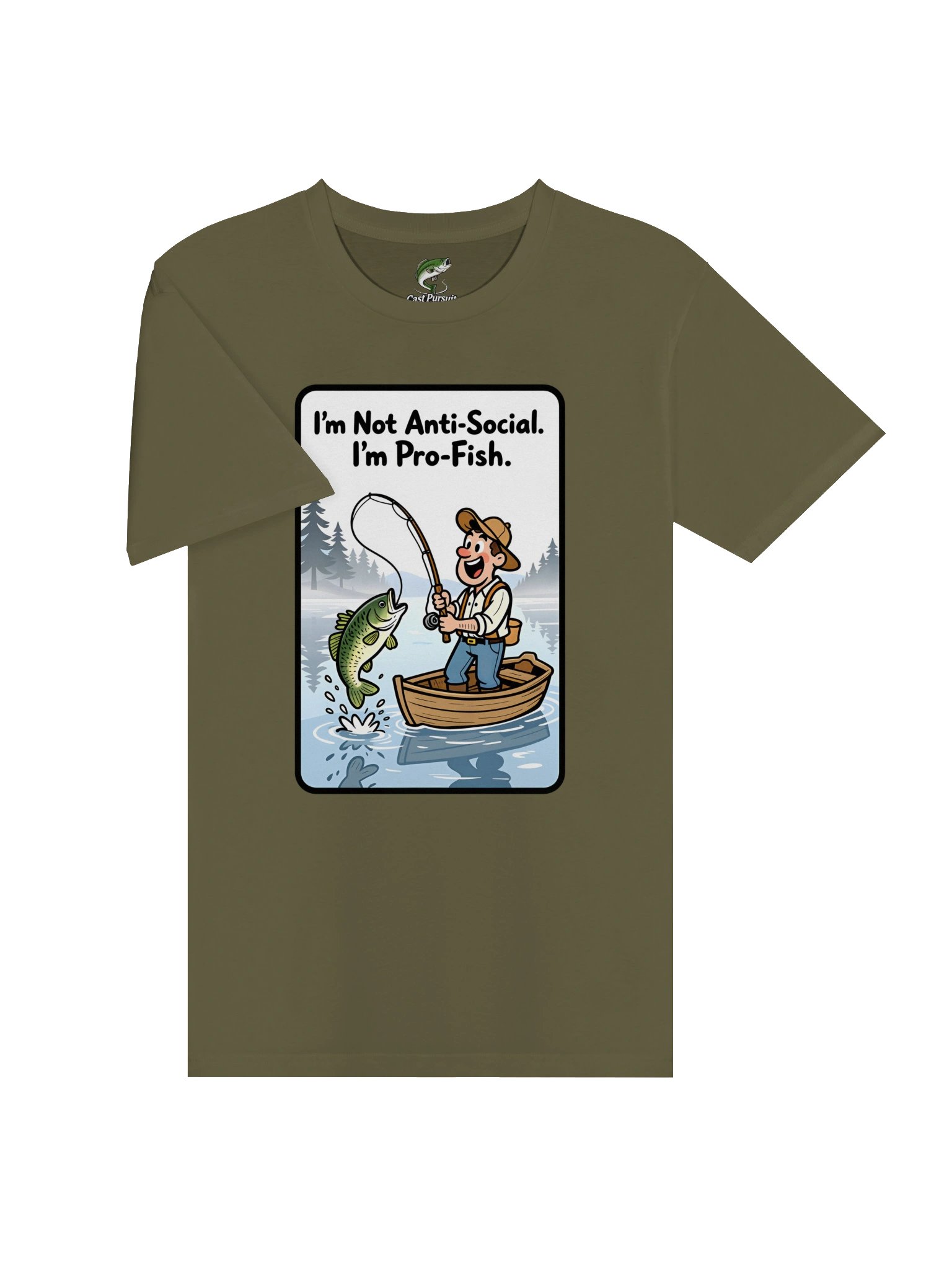T-Shirt: "I'm not Anti-Social. I'm Pro-Fish." product image (19)