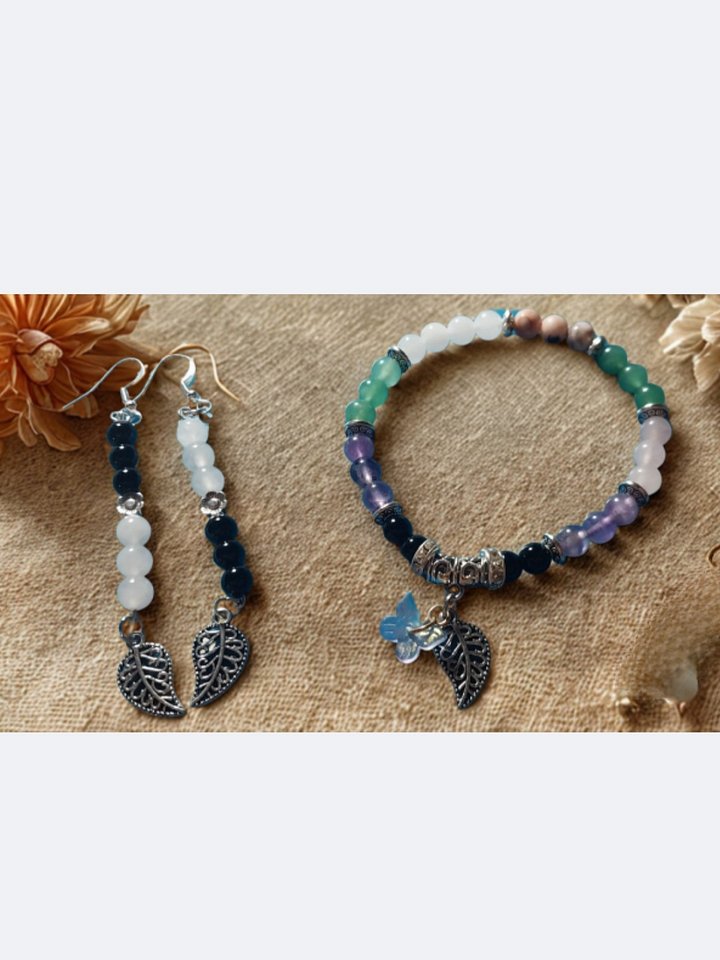 Yin-Yang Earrings & Bracelet Set product image (1)