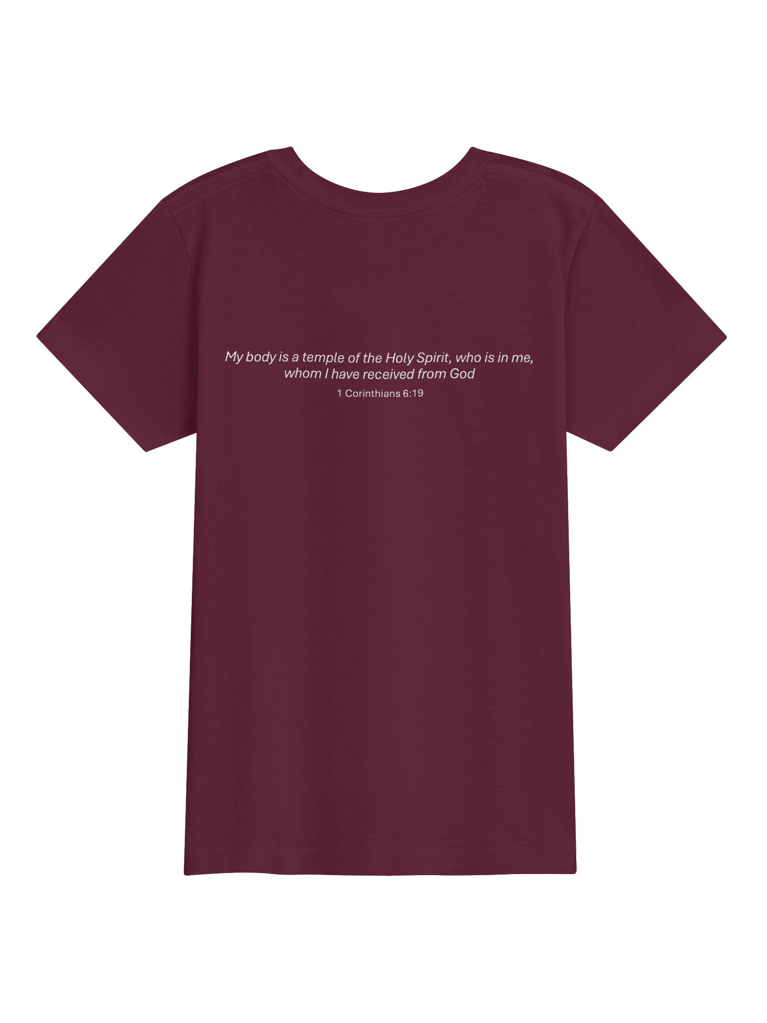 His House Youth T-Shirt - 1 Cor 6:19 product image (1)