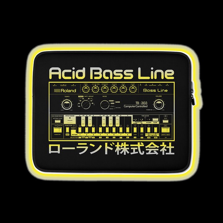 303 Laptop Case - Roland TB-303 Acid Bass Line (Vintage Analog Synthesizer) product image (1)