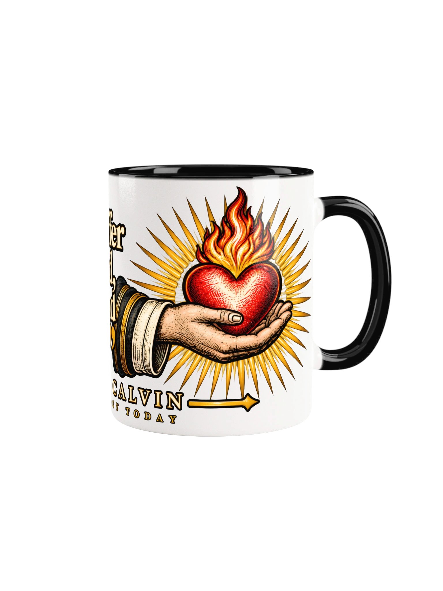 John Calvin “My Heart I Offer” Reformation Mug product image (6)