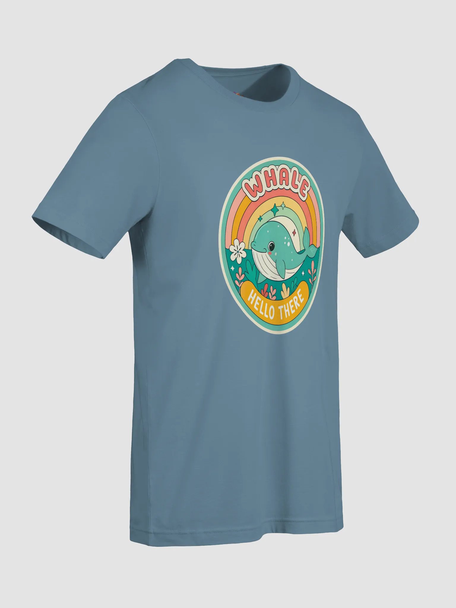 Whimsical Whale Rainbow T-Shirt product image (5)