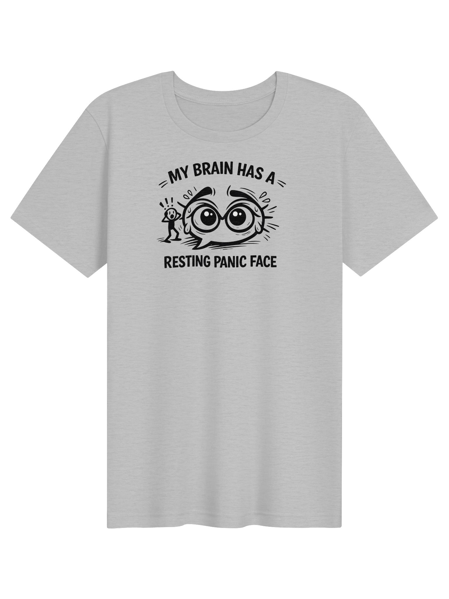 “Resting Panic Face Tee – Overthinker Humor Shirt” product image (1)