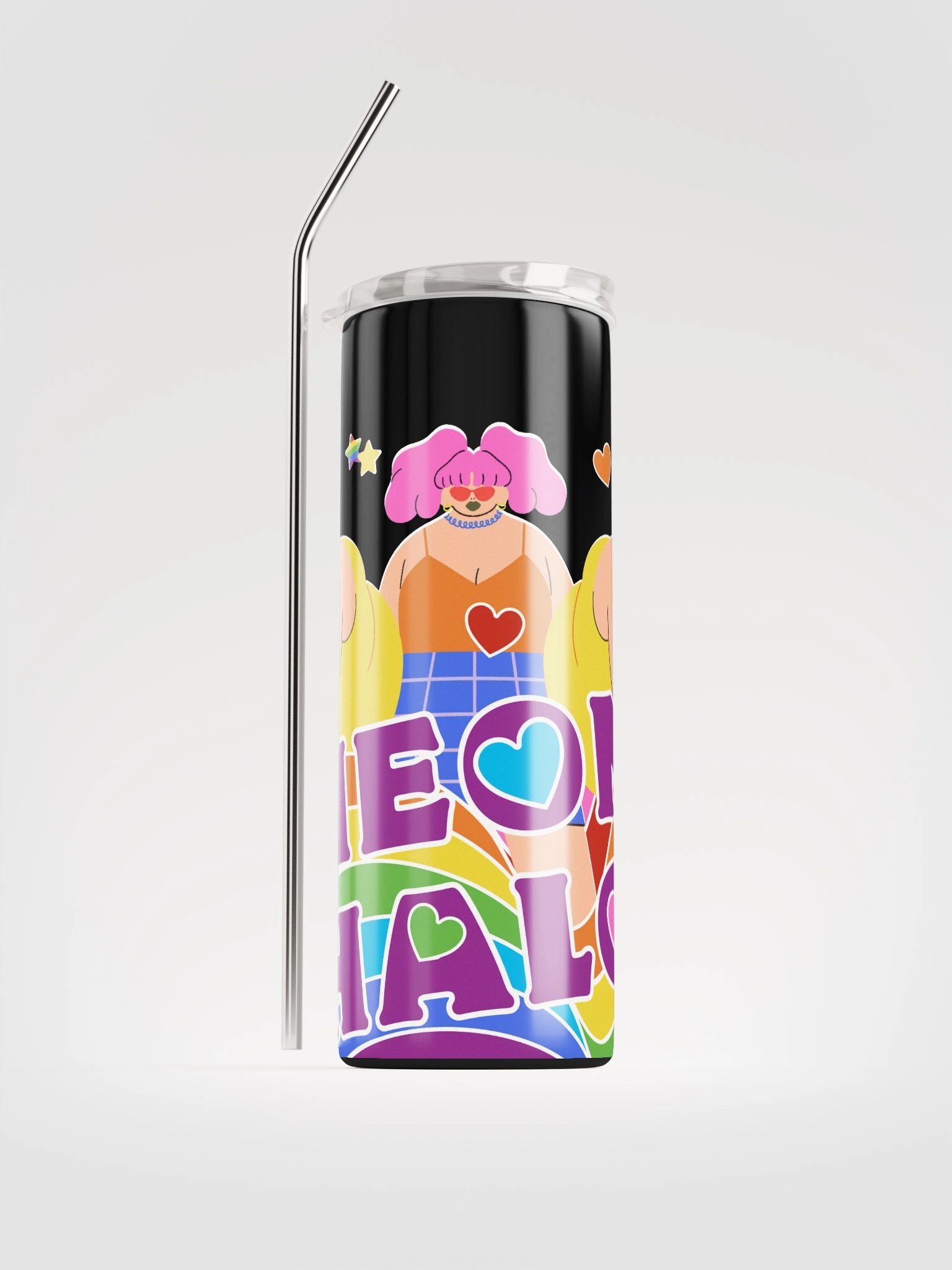Neon Halo Stainless Steel Tumbler product image (1)