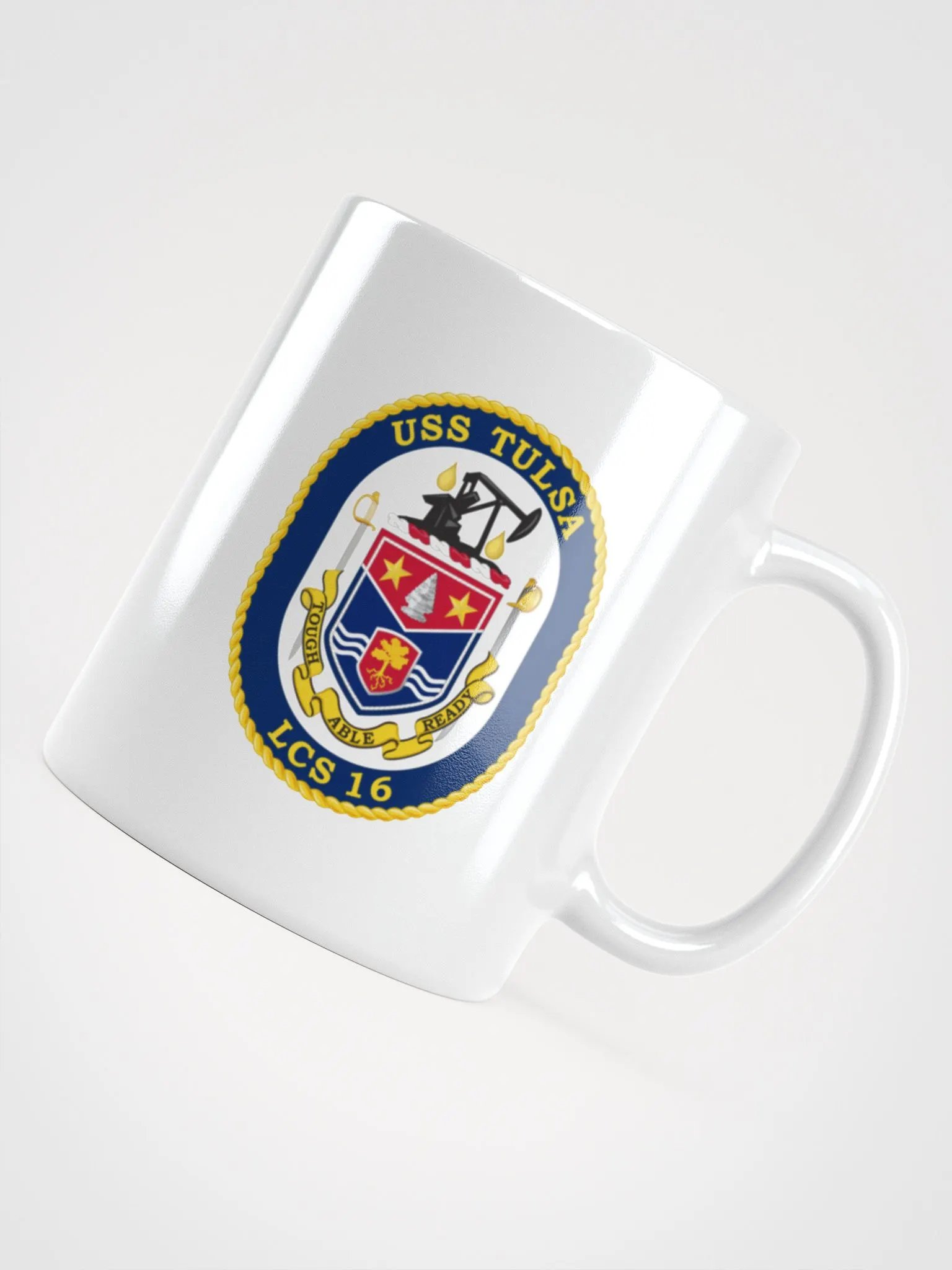USS Tulsa LCS 16 White Coffee Cup product image (4)