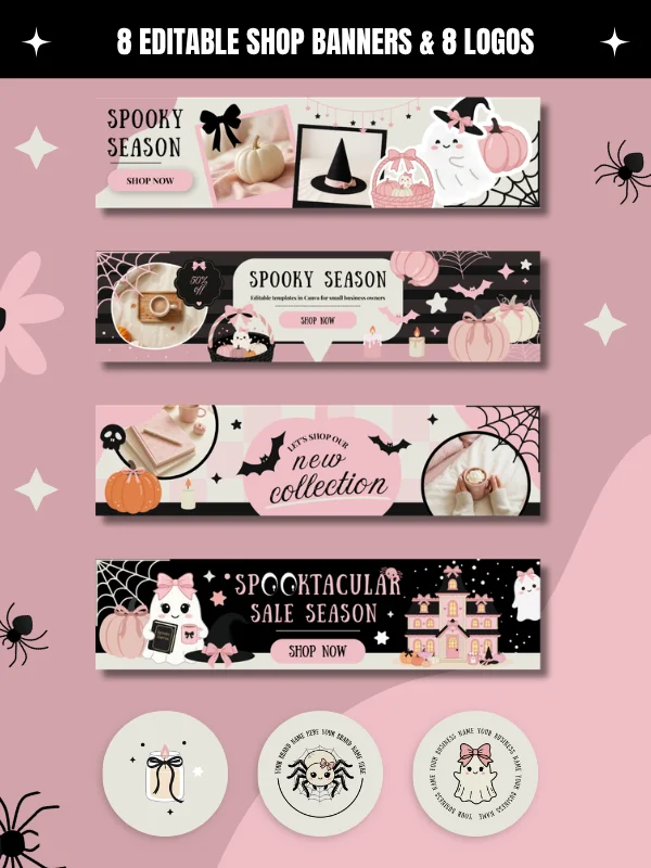 Coquette Halloween Etsy Shop Branding Kit product image (9)