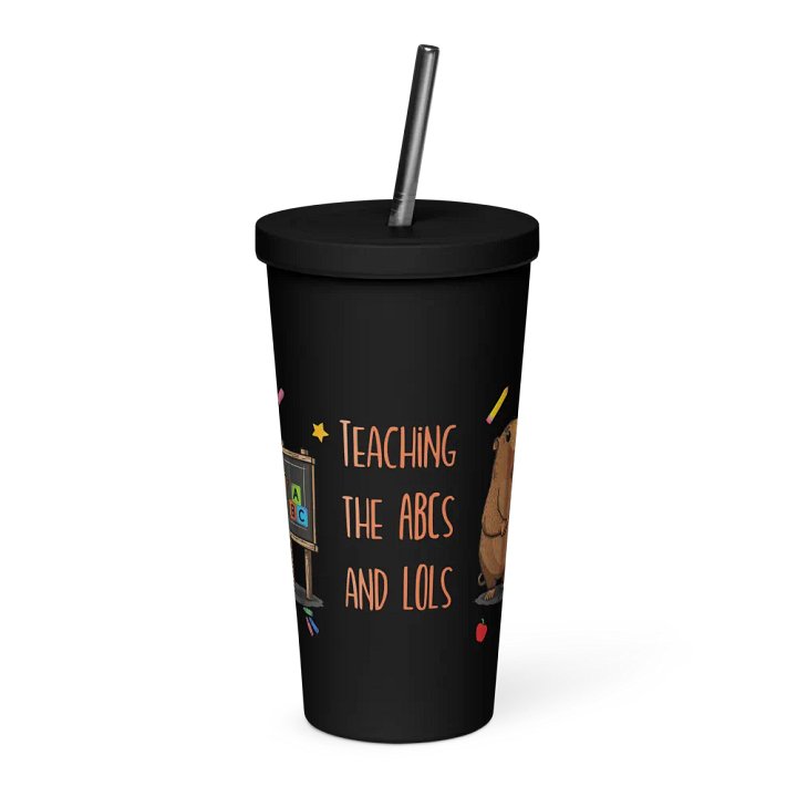Back To School Capybara Gift For A Teacher - Insulated Coffee Tumbler product image (2)